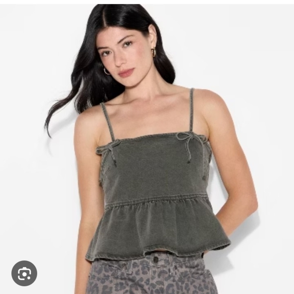 Women's Black Denim  Top